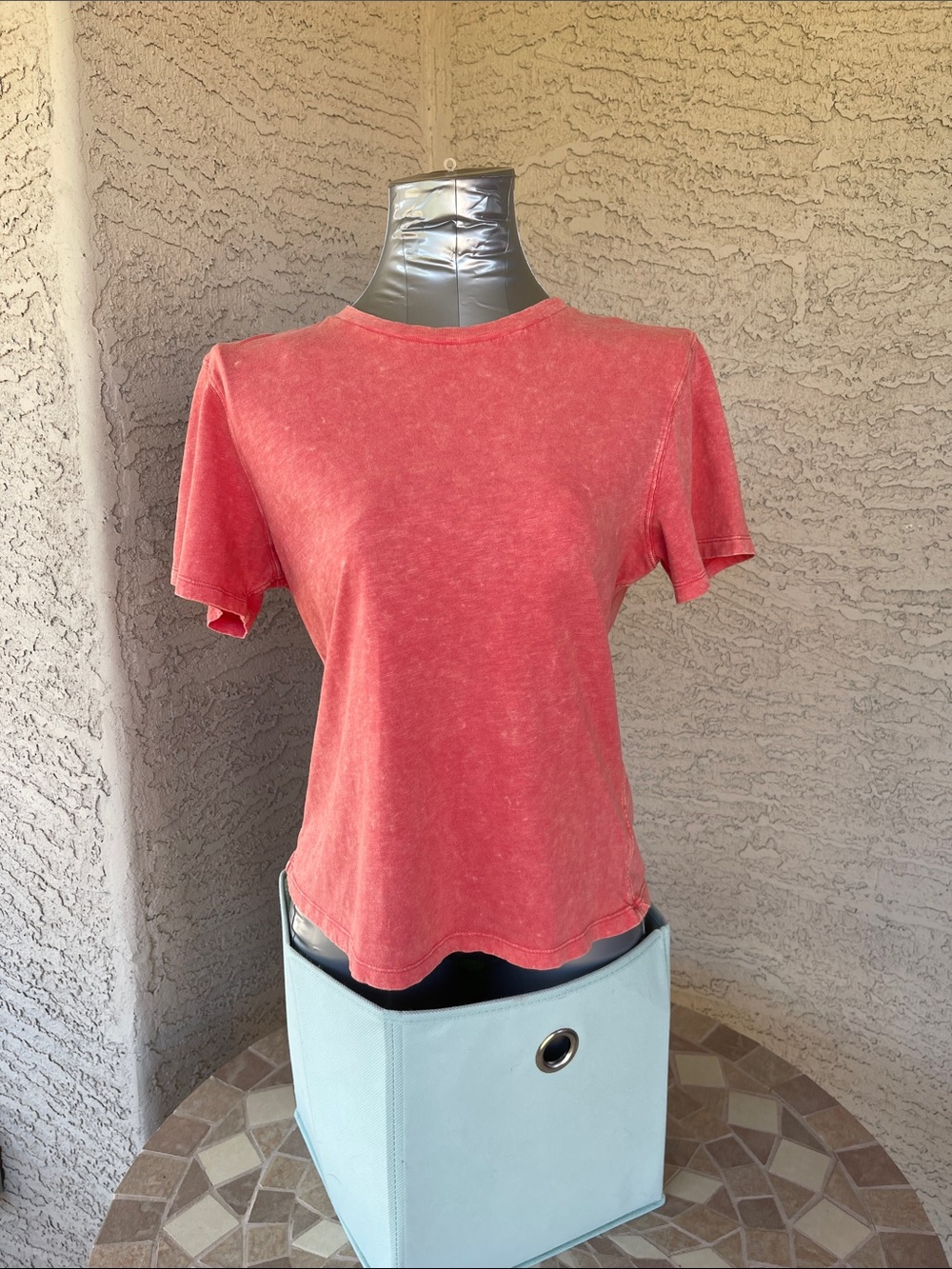 American Eagle Aerie Orange Boxy Tee 100% Cotton Short Sleeve Top
